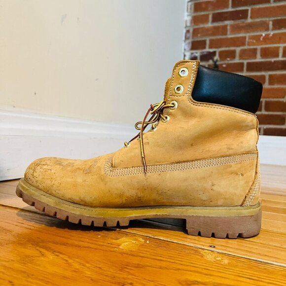 Timberlands Men’s 11.5 Suede Leather Boots 400 Gram Primaloft Nubuck Waterproof - Picture 4 of 16